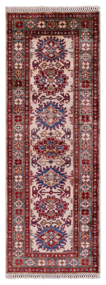 2' 0" X 5' 6" Super Kazak Hand Knotted Wool Runner Rug Q10305