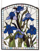 20W X 24H Iris Stained Glass Window