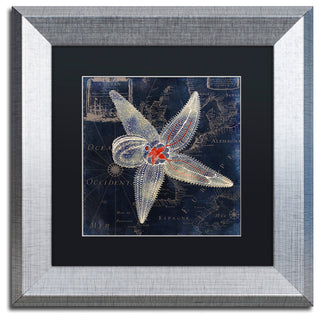 Color Bakery 'Maritime Blues IV', Silver Frame, Black Mat, 11x11