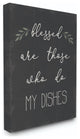 Stupell Industries Blessed Dishes Funny Family Kitchen Word Design, 24 x 30