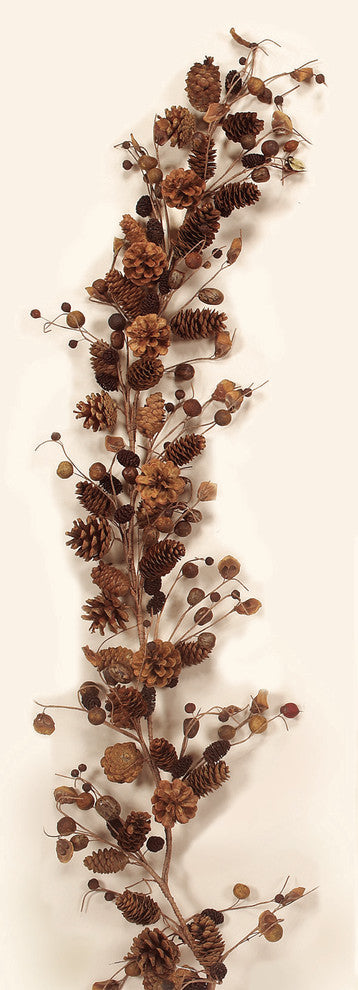 46" Mixed Cone and Pod Garland
