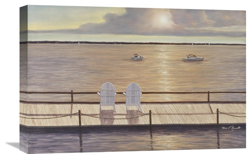 "On the Bay" Stretched Canvas Giclee by Diane Romanello, 24"x16"