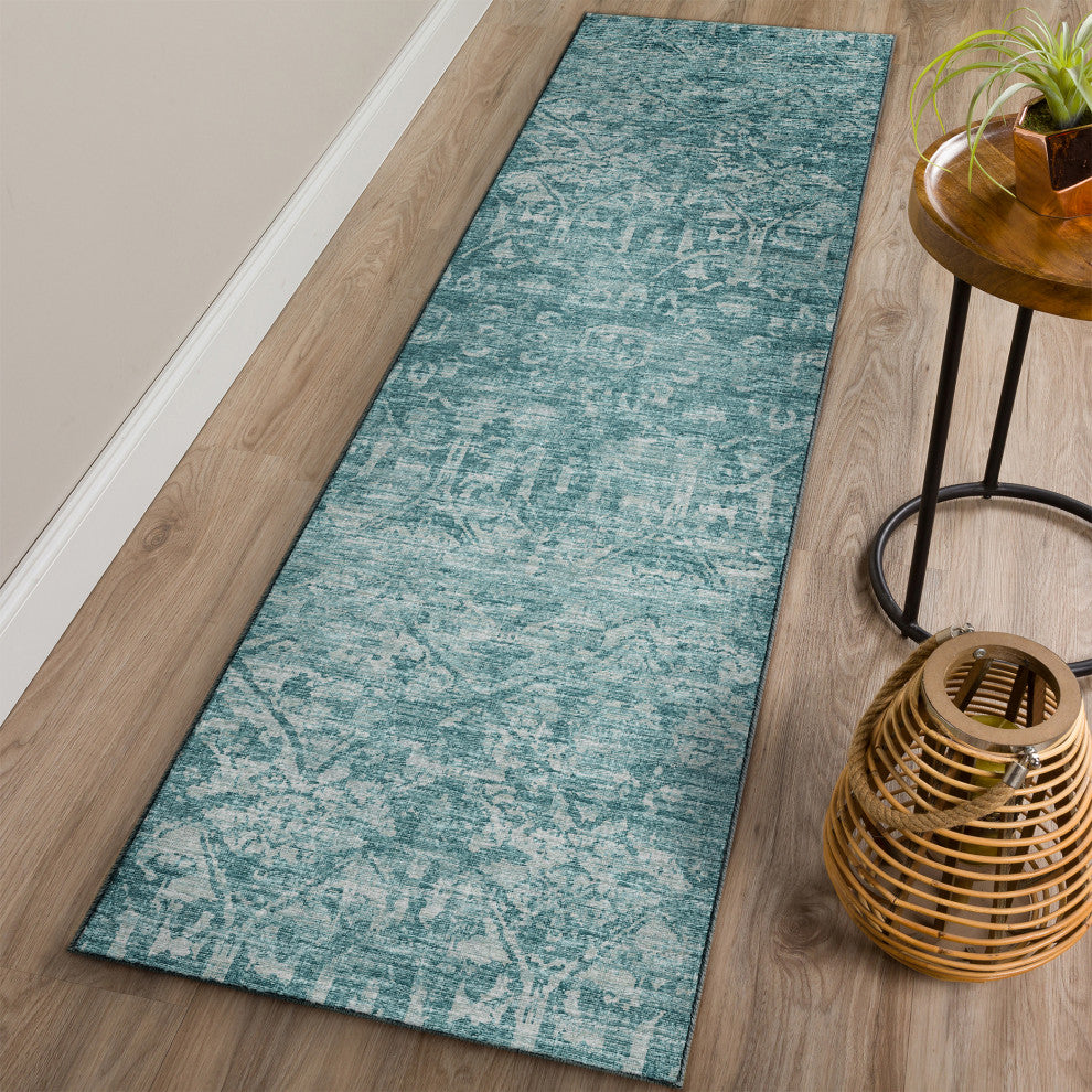 Aberdeen AB1 Seaside 2'3" x 7'6" Runner Rug