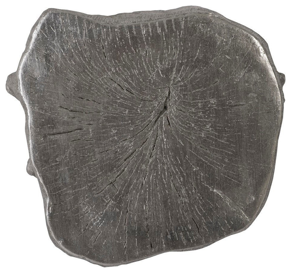 Log Wall Slice, Silver Leaf