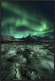 "Ice Cracking" Framed Canvas Giclee by Javier De La, 21x31"