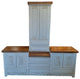 Shipwreck Rustic White Washed Bathroom Vanity, White Washed, 60 X 20 X 32