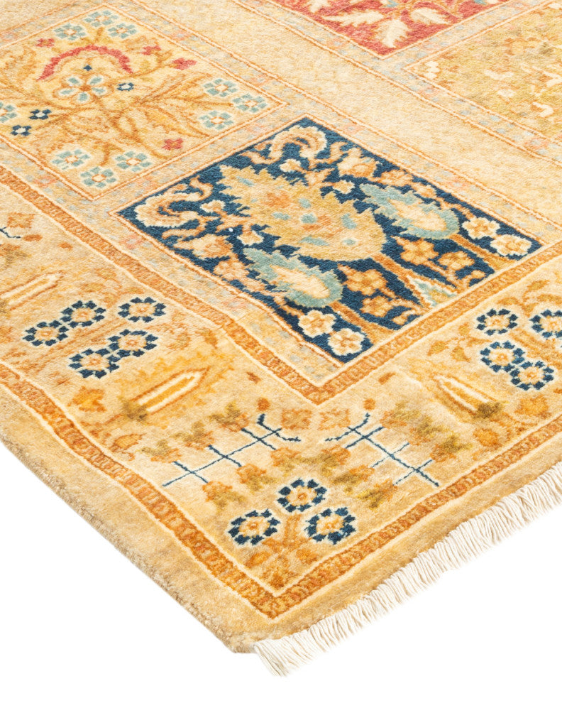 Wuntho One-of-a-Kind Hand-Knotted Runner Ivory, 2'8"x13'1"