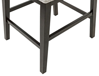 Modern Wood Rectangular Extension Kitchen Dining Table and 6-Chairs, Black
