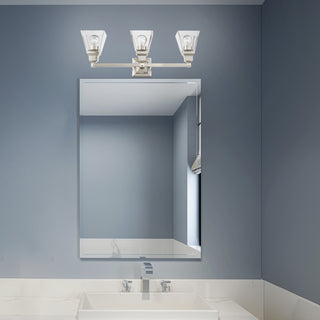 Livex Lighting Mission 3 Light Brushed Nickel Vanity Sconce