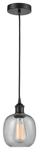 Innovations 616-1P-BK-G104 1-Light Mini Pendant, Matte Black