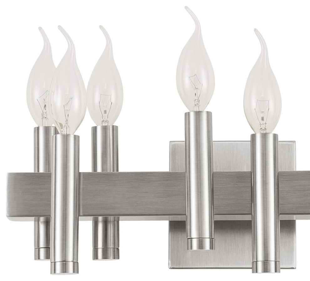 .-     Collette 8-Lt Bath - Satin Nickel