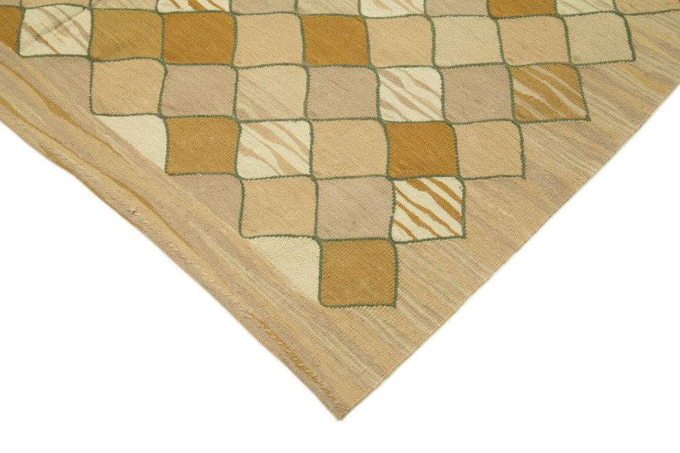 Rug N Carpet - Handwoven Turkish 5' 7'' x 7' 9'' Flatweave Wool Kilim Rug