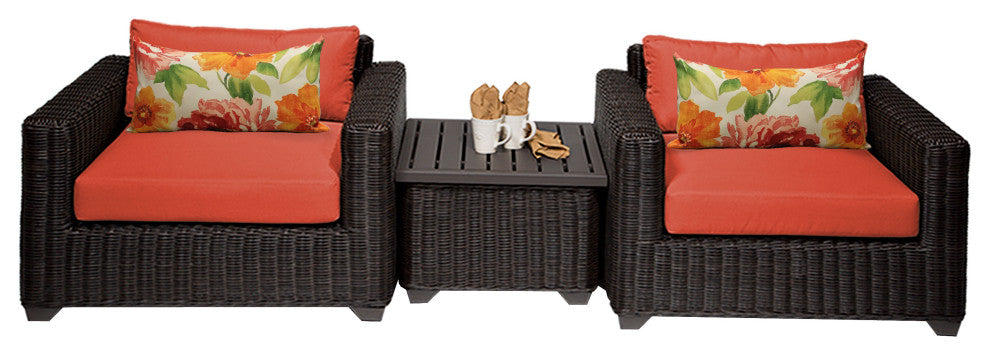 Venice 3 Piece Outdoor Wicker Patio Furniture Set 03a