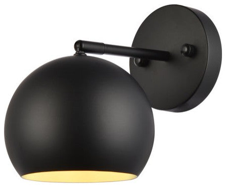 Oscar 1-Light Black Wall Sconce