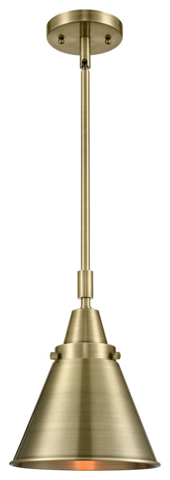 Innovations 447-1S-AB-M13-AB 1 Light Mini Pendant, Antique Brass