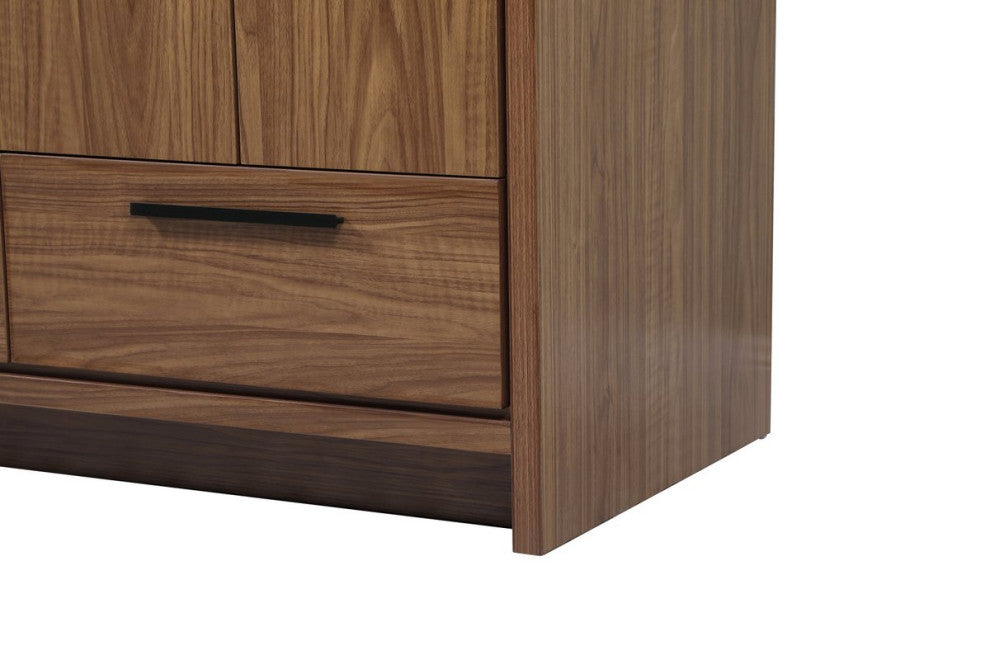Walker Walnut Brown-Light Bathroom Vanity, Walnut Brown, 36"