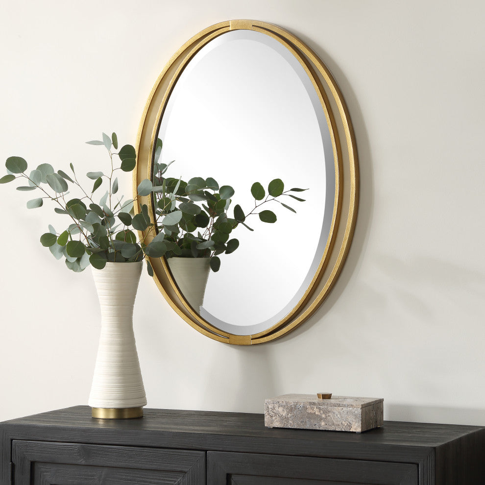 Uttermost - 09992 - Mirror - Rhodes - Antiqued Gold Leaf