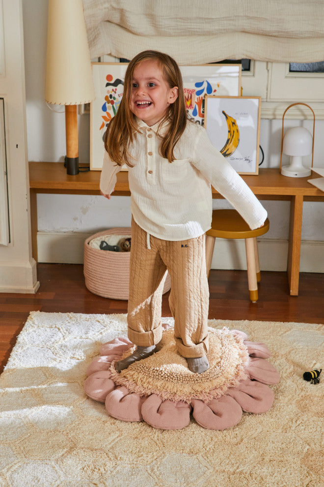 Pink Daisy Floor Cushion