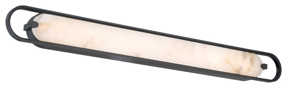 Noga, Vanity , 46", Matte Black, Alabaster