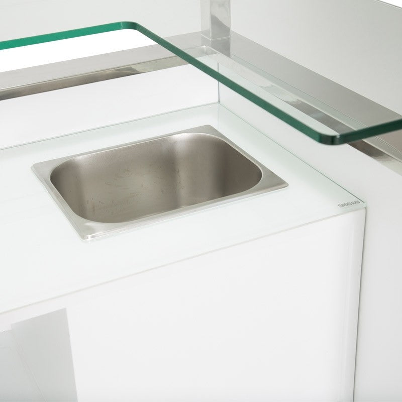 State St. Bar Table, Glossy White