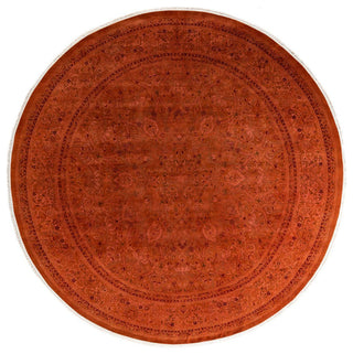 Fine Vibrance, One-of-a-Kind Hand-Knotted Area Rug Pink, 8'1"x8'1"