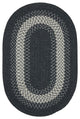 Colonial Mills North Ridge NG49 Charcoal Traditional Area Rug, Oval 4'x6'