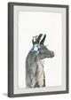 "Groovy Llama" Framed Painting Print, 20"x30"