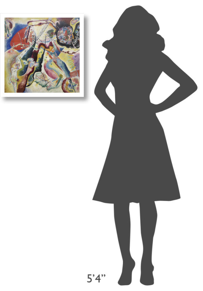 "Painting with a Red Spot (Bild mit rotem Fleck), 1914" Paper Art, 20"x20"