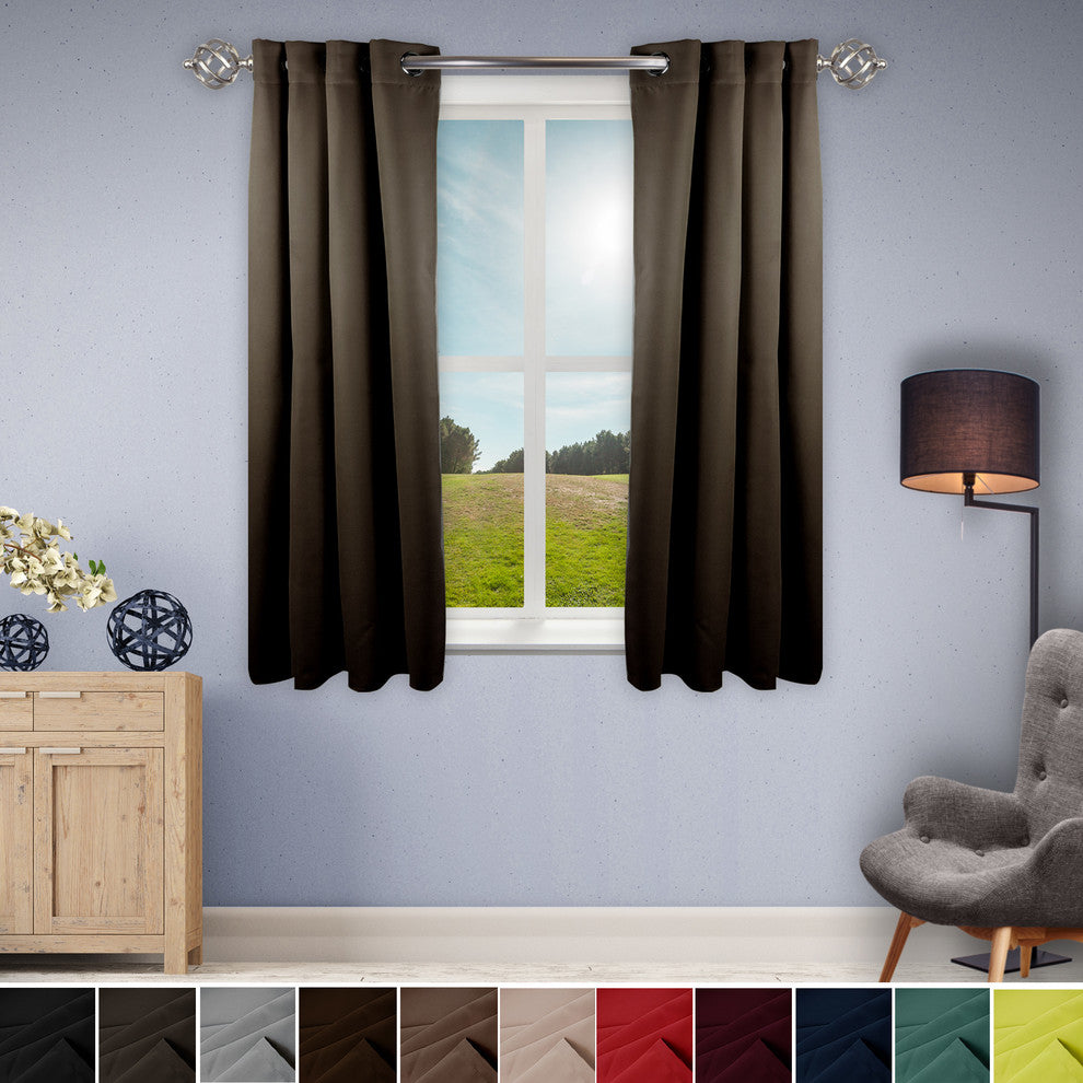 Heavy Duty Drapery Panel 52"x63" 1 Panel, Taupe