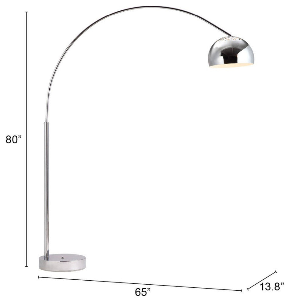 Hangover Chrome Floor Lamp