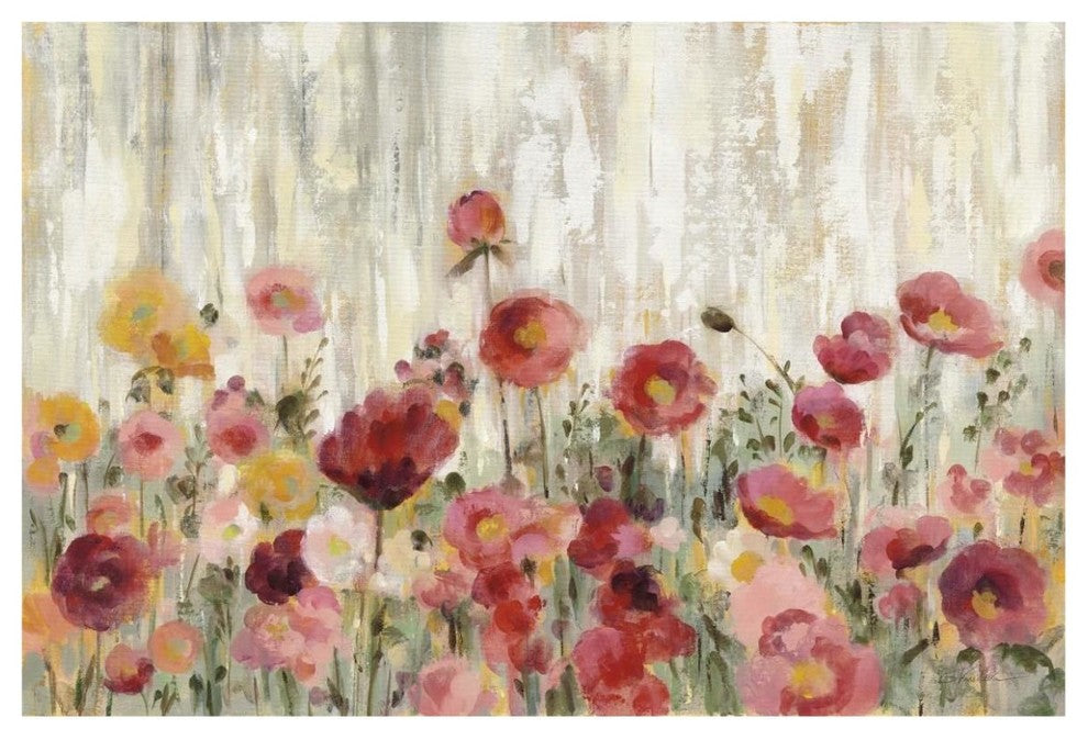 "Sprinkled Flowers Crop" Digital Paper Print by Silvia Vassileva, 62"x42"