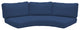 Covers for Low-Back Curved Armless Sofa Cushions 6 inches thick