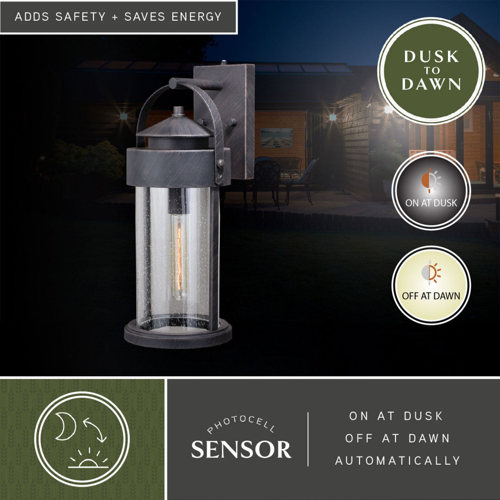 Cumberland 8" Outdoor Wall Light Rust Rust Iron