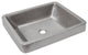 Rectangle Skirted Vessel Hammered Copper Sink in Nickel