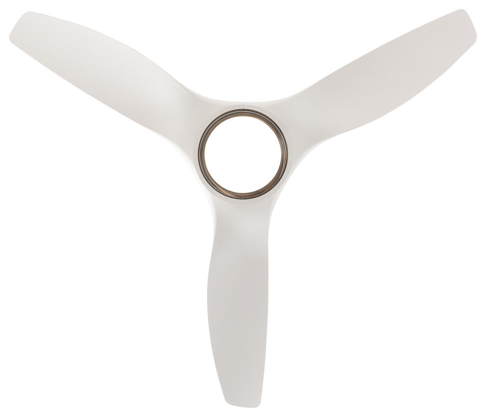52-inch Modern White LED Smart Ceiling Fan with Remote