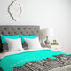 Deny Designs Bird Ave New York Aqua Duvet Cover - Lightweight