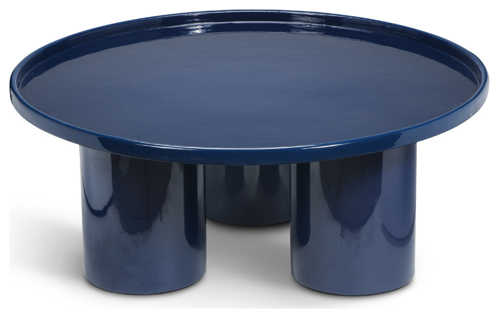 Eclat Sofia Enamel Coffee Table Navy