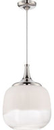 Nuvo 1-Light LED Stellar Pendant Light Fixture, Polished Nickel