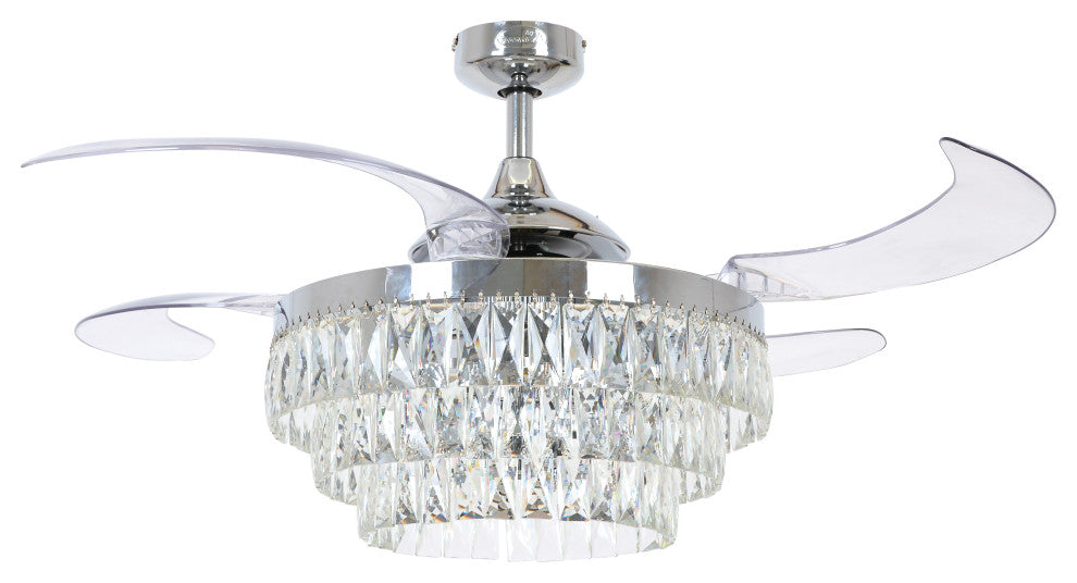 Fanaway Veil 48" Ceiling Fan, Chrome