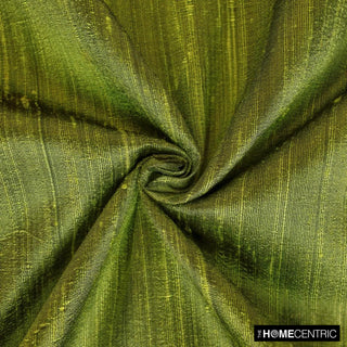 Olive Green Silk Dupioni Fabric By The Yard, 6 Yards For Curtain, Dress