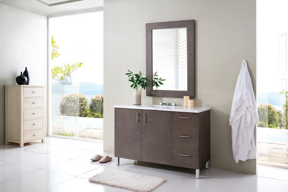 James Martin 850-V48-SOK-3AF 48 Inch Single Vanity with Solid Surface Top