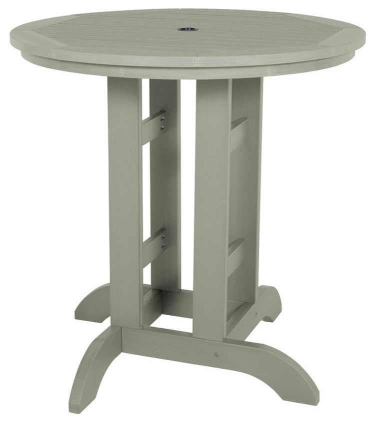 Round Counter-Height Dining Table, 36'''', Coastal Teak