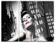 "Brunette Woman With Red Lips" Metal Wall Art, 3 Panels, 36"x28"