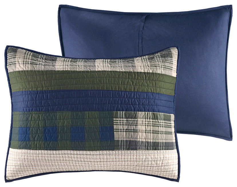 Woolrich Spruce Hill Oversized Cotton Quilt Mini Set, Green