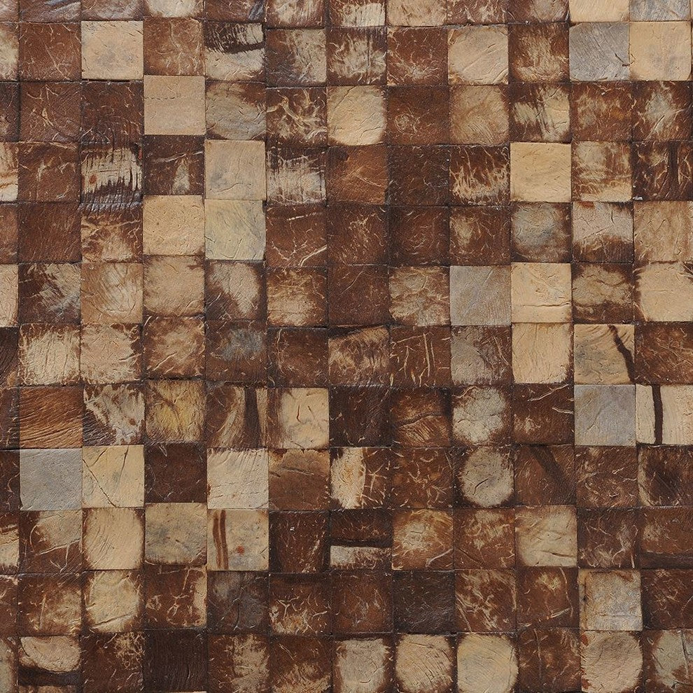 East at Main Natural Bliss Mini Coconut Shell Wall Tile