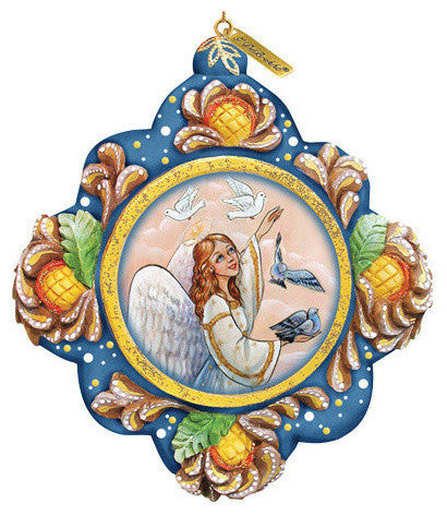Hand Painted Scenic Ornament Beautiful Peace