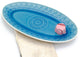 Euro Ceramica Fez Oval Platter, Turquoise