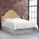 Taylor Nail Button High Arch Notched Headboard, Velvet Pearl, California King