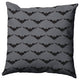16" x 16" Bat Colony Decorative Throw Pillow, Steel Gray