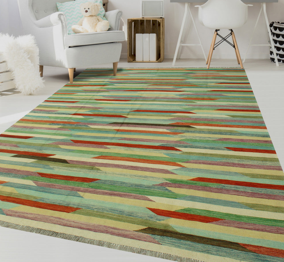 Winchester Kilim Atal Lt. Green Rug